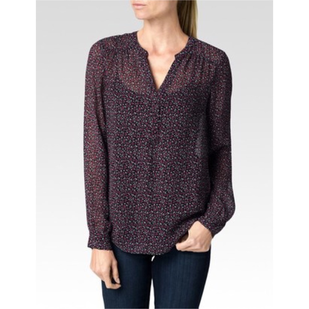 Paige Cheri Crinkle Silk Blouse